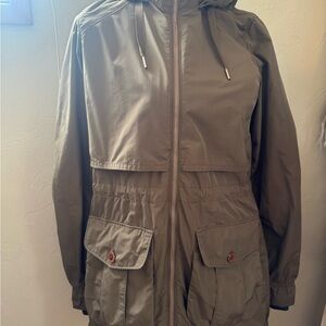 Mountain Hardwear Green Utility Jacket with Hood